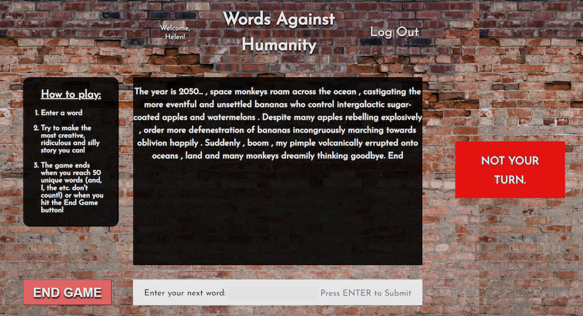 Words Against Humanity Demo